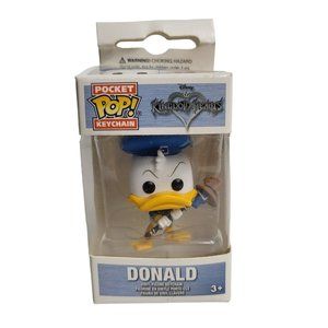 Funko Pocket Pop Keychain Disney Kingdom Hearts Donald Duck Key Ring New